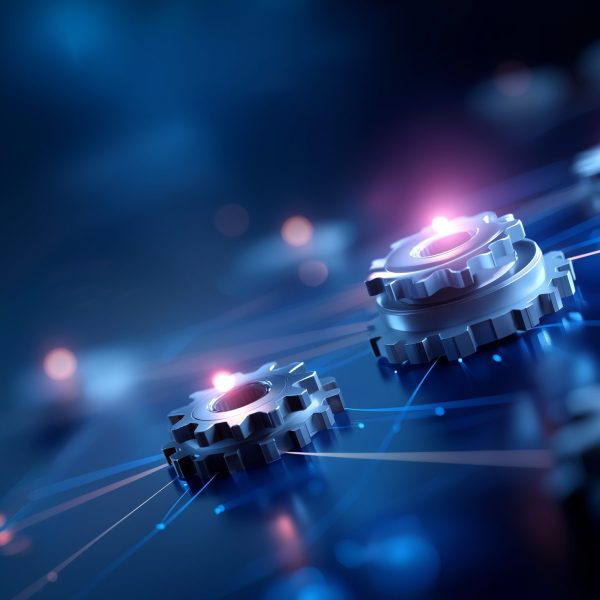 System integration concept visualization technical connectivity unified platform coordinated workflow seamless technology fusion operational harmony with copy space