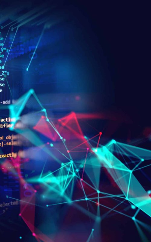 Programming code abstract technology background of software developer and Computer script 3d illustration Codice di programmazione con sfondo tecnologico astratto. L’offerta di E2E Testing di Aeonvis assicura valore agli sviluppi software attraverso un testing robusto e completo, sia di processo che applicativo.